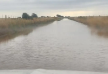 Cayeron 100 milímetros en Algarrobo y generó problemas