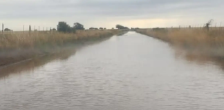 Cayeron 100 milímetros en Algarrobo y generó problemas